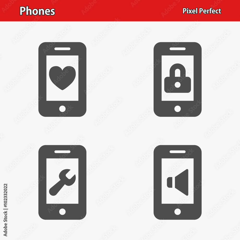 Phones Icons. Professional, pixel perfect icons optimized for both large and small resolutions. EPS 8 format. Phones Icons. Professional, pixel perfect icons optimized for both large and small resolutions. EPS 8 format.