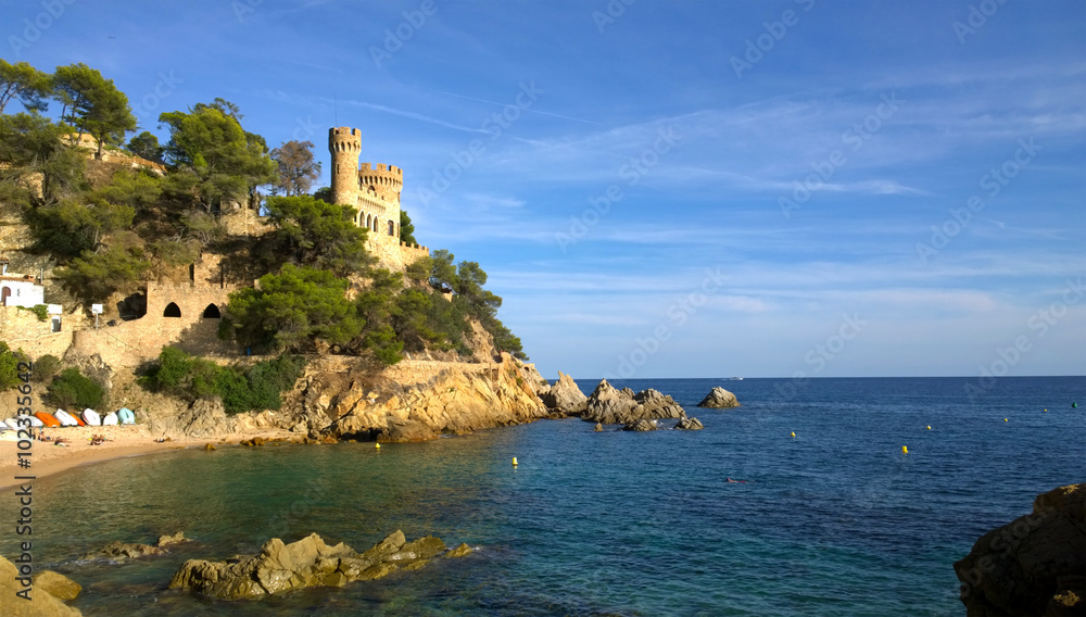 Castle in Lloret de Mar, Girona, Spain