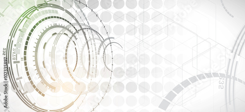 Futuristic light technology background