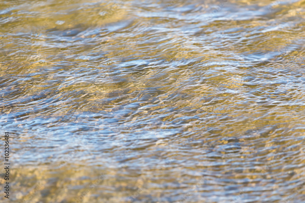 Background of the surface water on the shore