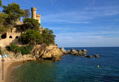 Castle in Lloret de Mar, Costa Brava, Girona, Spain