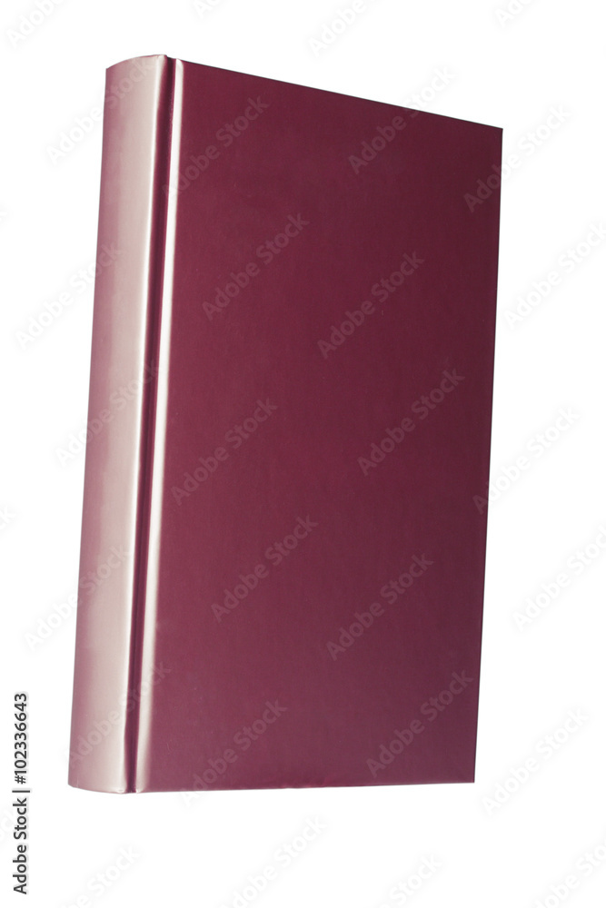 Blank red hardcover book isolated on white background with copy space Blank red hardcover book isolated on white background with copy space
