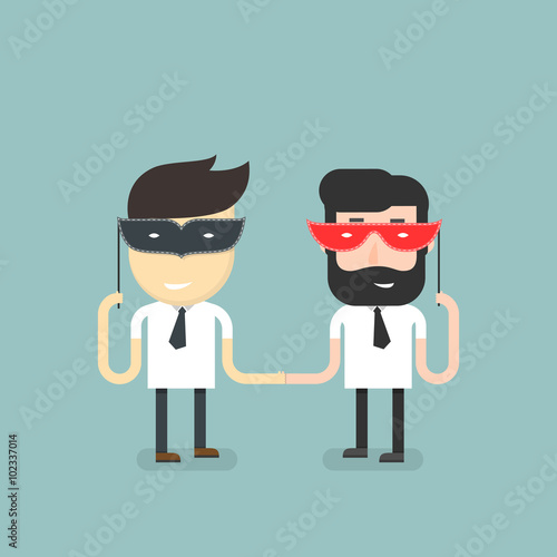 Businessman masked his enmity under an appearance of friendlines