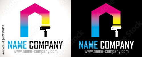 logo peintre artisan bâtiment