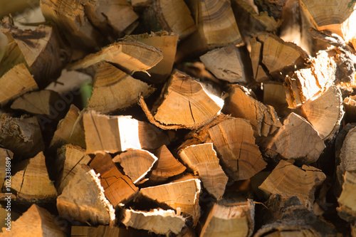 firewood as background