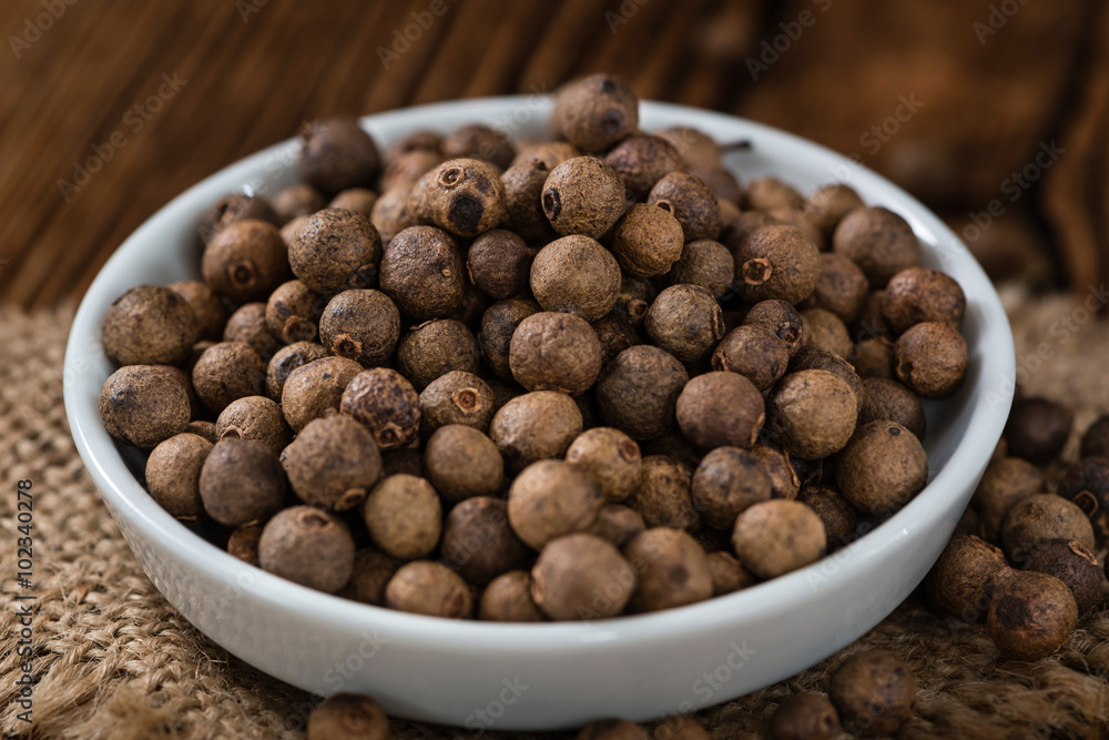 Dried Allspice (selective focus) Dried Allspice (selective focus)
