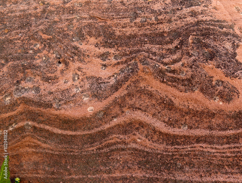 texture of red sandstone