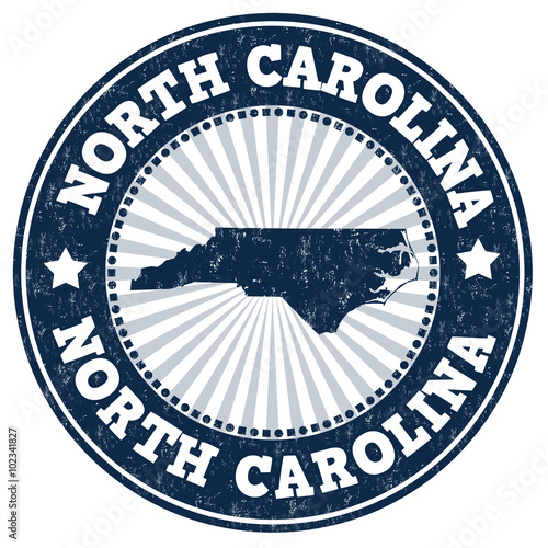 North Carolina grunge stamp