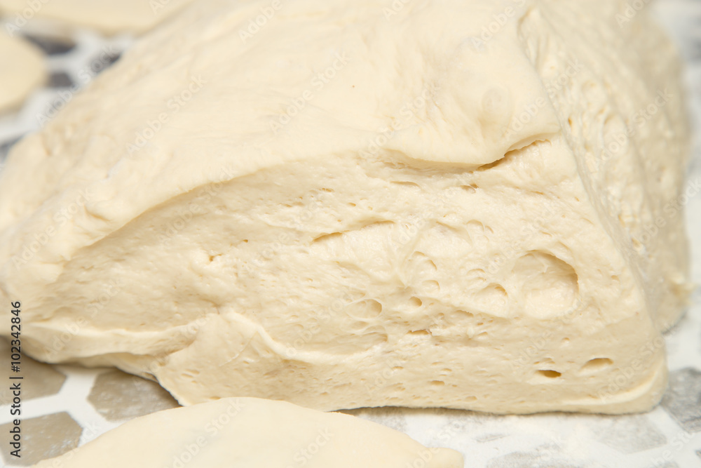 dough for cooking in the kitchen