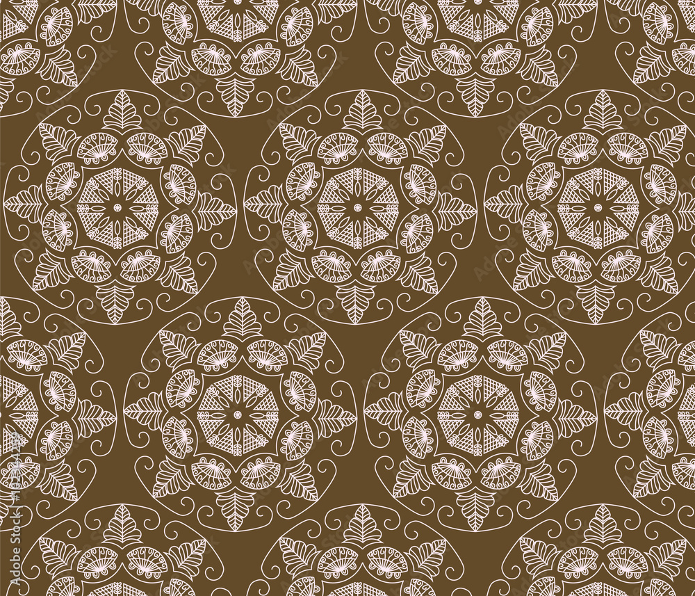 Abstract graphic Ornament flower pattern. Vector