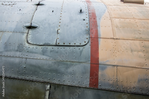 Dirty texture of old plane body