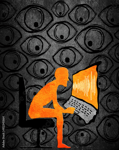 privacy concept high quality digital illustration