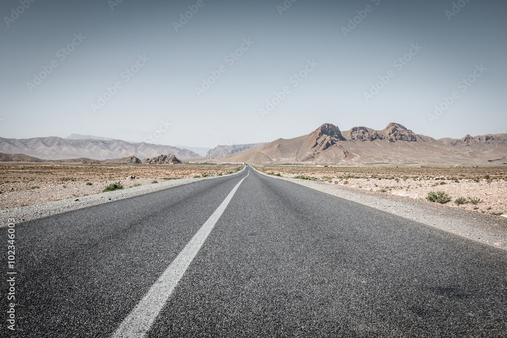 Desert road in Morocco