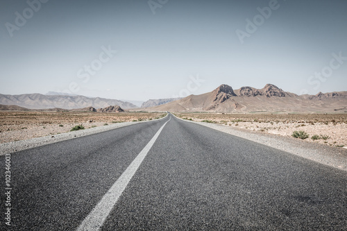 Obraz na płótnie Desert road in Morocco w salonie