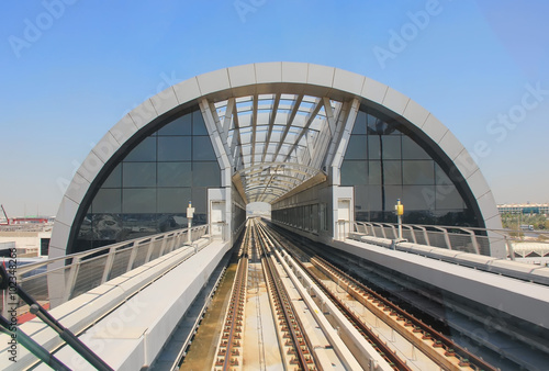 Metro Dubai,   in view of the urban scene, the view from the tra