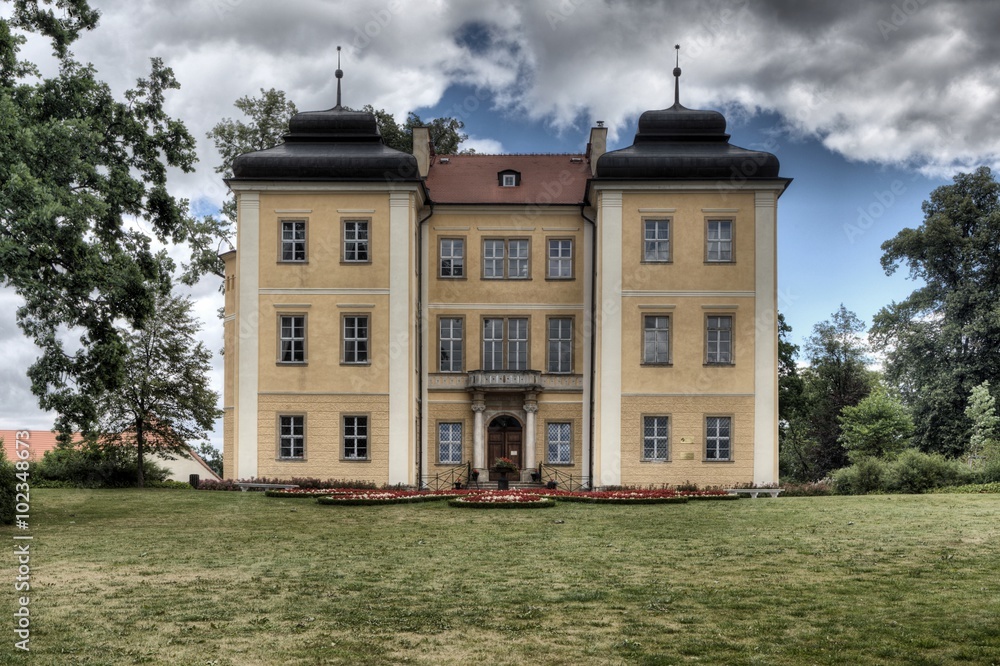 Palace in Lomnica, Lower Silesia in Poland