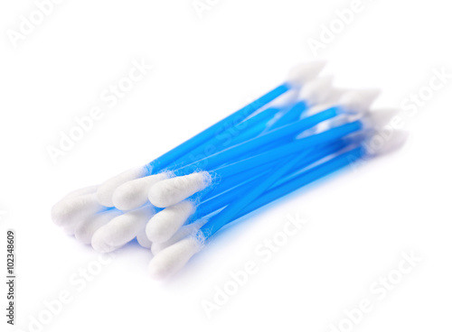 Pile of multiple cotton swabs