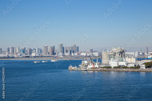 東京ゲートブリッジから見た東京湾 © Yoshinori Okada