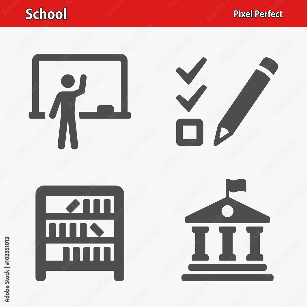School Icons. Professional, pixel perfect icons optimized for both large and small resolutions. EPS 8 format. School Icons. Professional, pixel perfect icons optimized for both large and small resolutions. EPS 8 format.