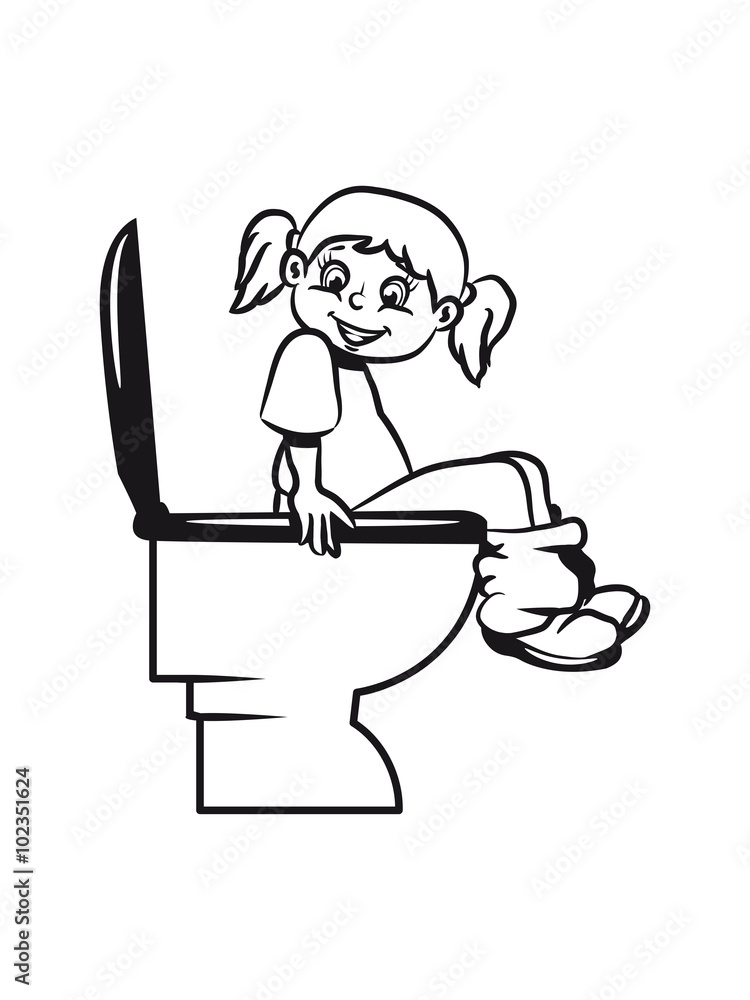 wc little girl sitting loo wc little girl sitting loo