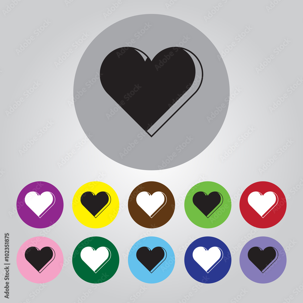 Heart - Valentine's Day vector icon Heart - Valentine's Day vector icon