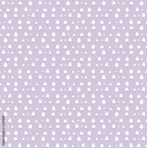 Spring seamless pattern flowers lily of the valley.