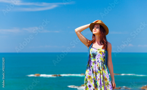 woman near the ocean