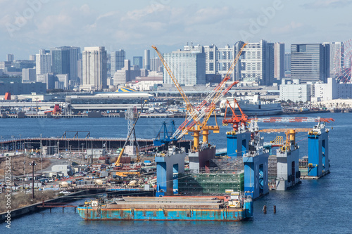 東京ゲートブリッジから見た中央防波堤内側埋立地