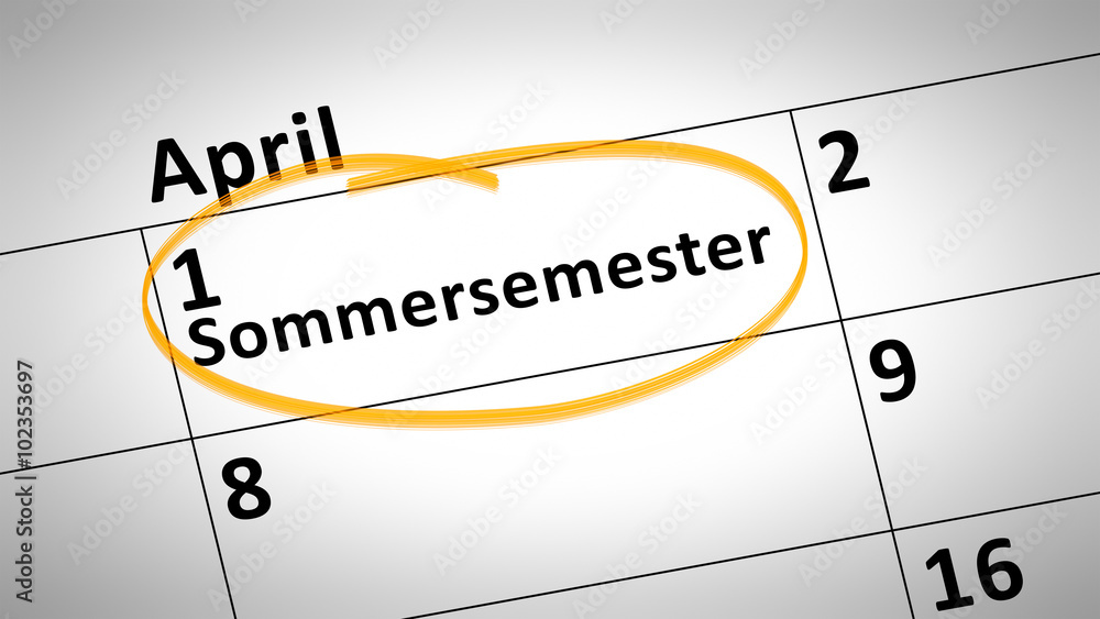 summer semester 1st of april in german language summer semester 1st of april in german language