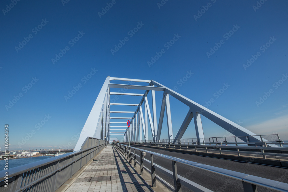トラス橋の東京ゲートブリッジ
