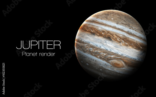 Fotografie Jupiter - High resolution 3D images presents planets of the solar system