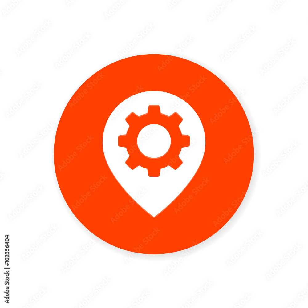 Orange Flat App Icon Orange Flat App Icon