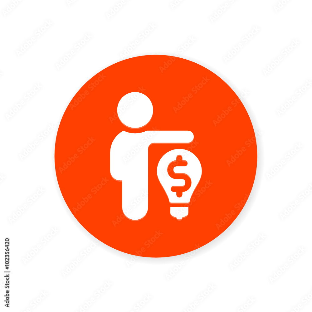 Orange Flat App Icon Orange Flat App Icon