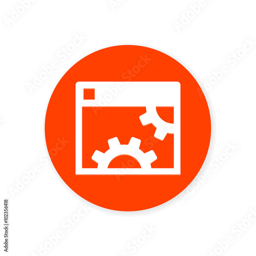 Orange Flat App Icon
