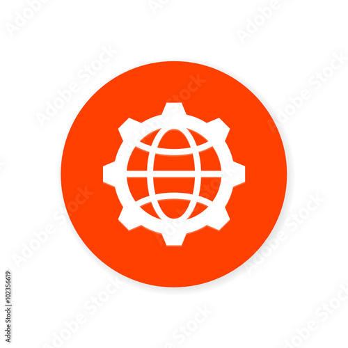 Orange Flat App Icon
