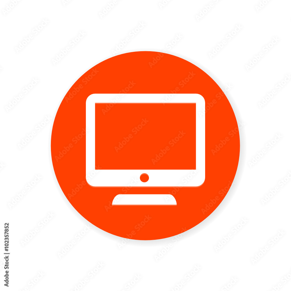 Orange Flat App Icon Orange Flat App Icon