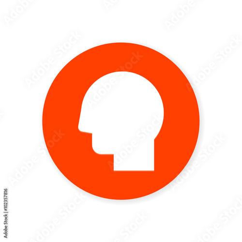 Orange Flat App Icon