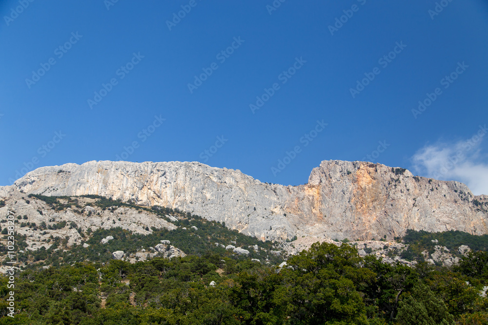 Beautiful high mountains in Crimea at summer