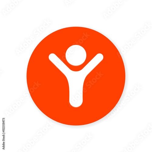 Orange Flat App Icon