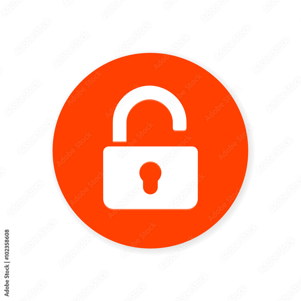 Orange Flat App Icon Orange Flat App Icon