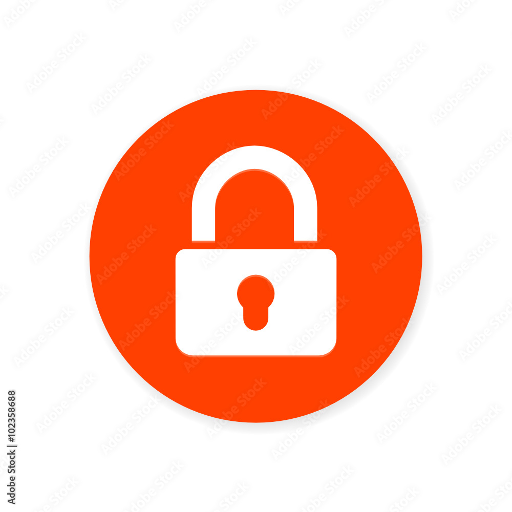 Orange Flat App Icon Orange Flat App Icon