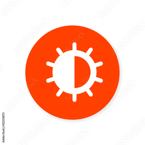 Orange Flat App Icon
