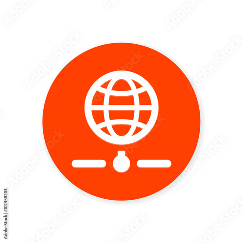 Orange Flat App Icon