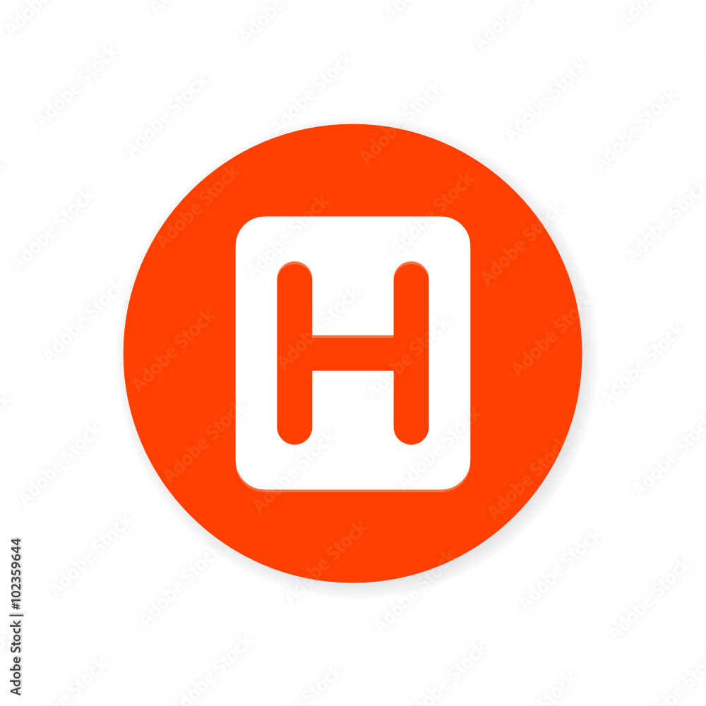 Orange Flat App Icon Orange Flat App Icon