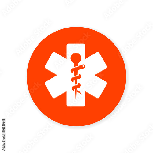 Orange Flat App Icon