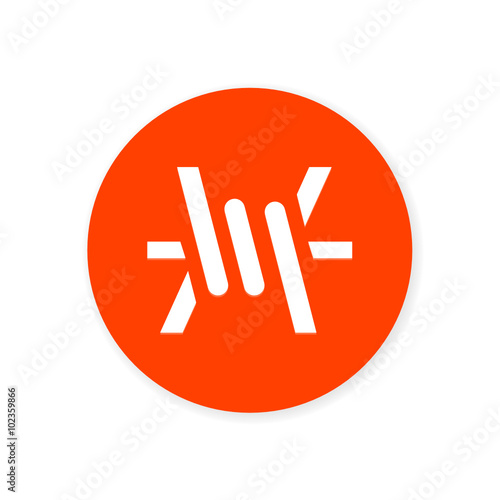Orange Flat App Icon