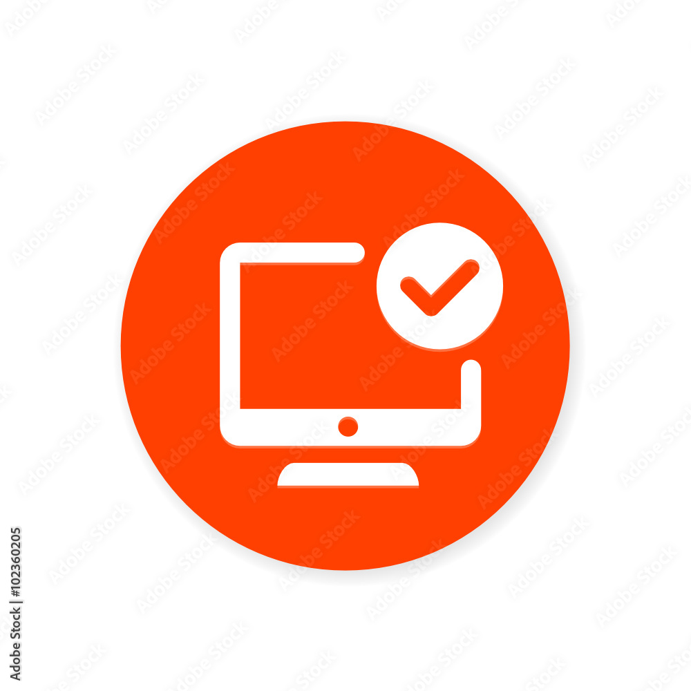 Orange Flat App Icon Orange Flat App Icon