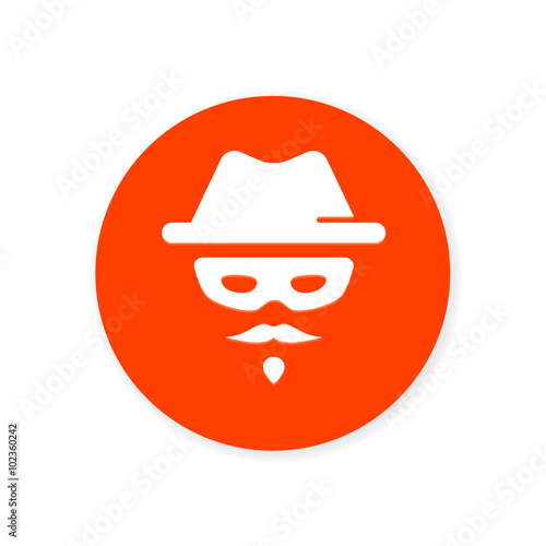 Orange Flat App Icon