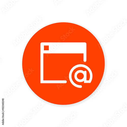 Orange Flat App Icon