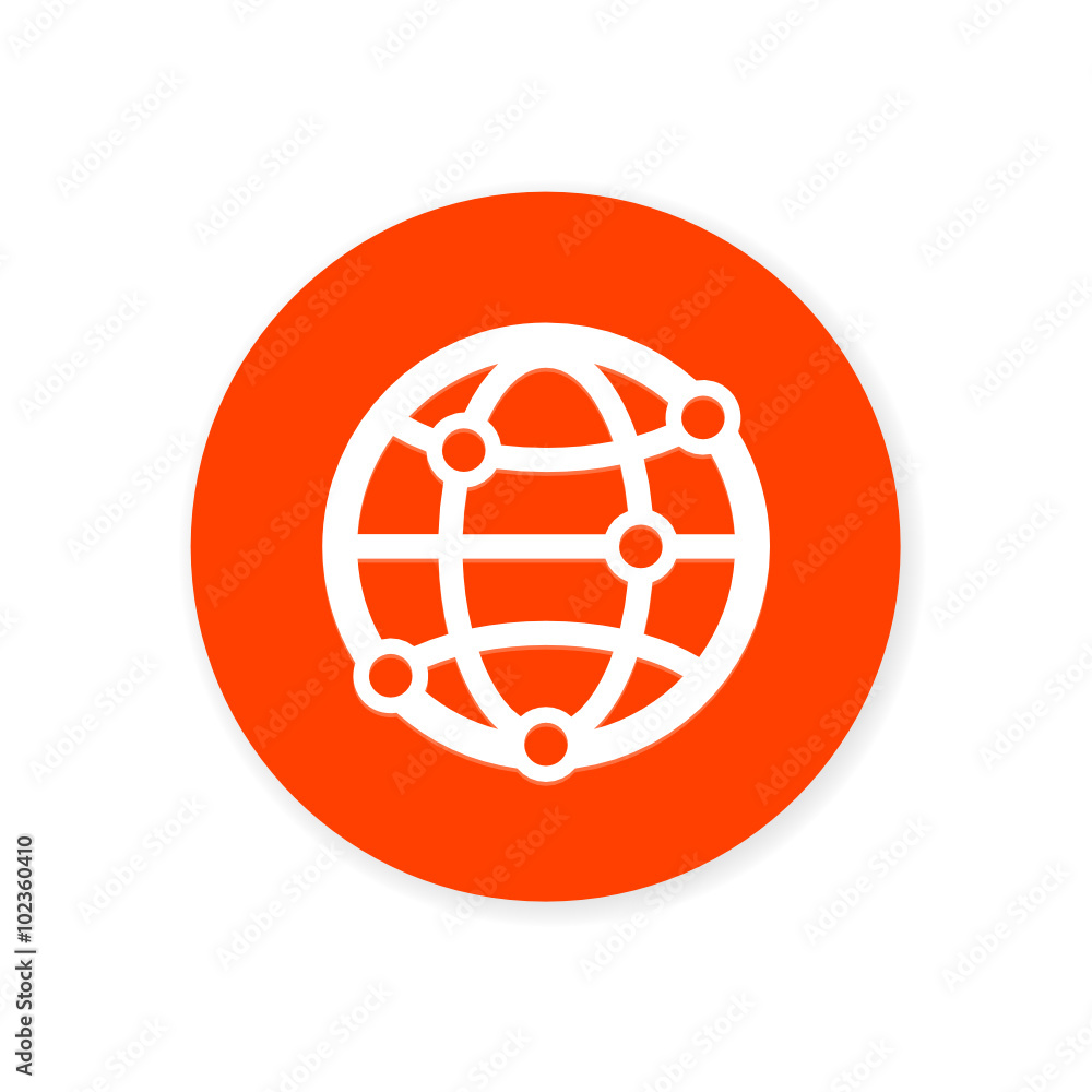 Orange Flat App Icon Orange Flat App Icon